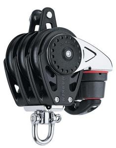 Harken 75c 3-schijfsblok Met Hondsvot En Klem Default
