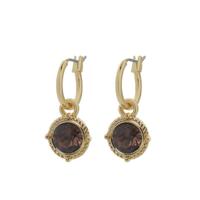 Biba Hang Oorbellen Goud met Swarovski Steentje Sm. Quartz Biba Hang Oorbellen Goud met Swarovski Steentje Sm. Quartz