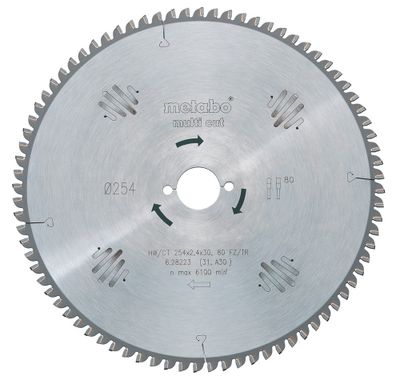 Metabo Accessoires Cirkelzaagblad HW/CT Ø 220x30, 80 FZ/TR - 628084000