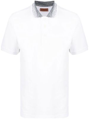 Missoni polo à col zig-zag - Blanc