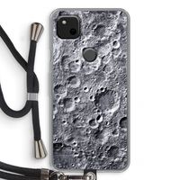 Maanlandschap: Pixel 4a Transparant Hoesje met koord
