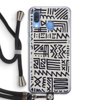 Marrakech print: Samsung Galaxy A40 Transparant Hoesje met koord