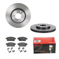 Remmenset, remschijf BREMBO, Remschijftype: Binnen geventileerd, Inbouwplaats: Vooras, u.a. für Opel, Vauxhall, Chevrolet