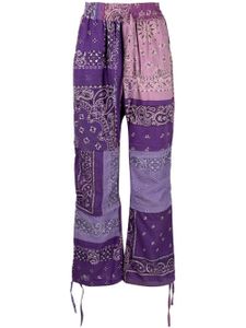 Readymade pantalon droit à imprimé bandana - Violet