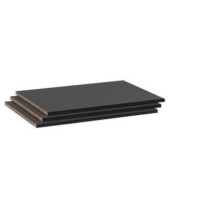Legplankenset Genua (3 stuks) - antraciet - 73 cm - Leen Bakker
