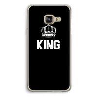 King zwart: Samsung A3 (2017) Transparant Hoesje