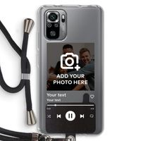 Music Player: Xiaomi Redmi Note 10S Transparant Hoesje met koord