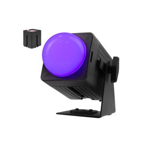 Beamz Professional KUBE20BK Uplightset met 2x KUBE20BK - IP65 - Zwart