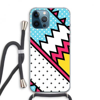Pop Art #2: iPhone 12 Pro Max Transparant Hoesje met koord