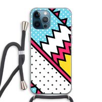 Pop Art #2: iPhone 12 Pro Max Transparant Hoesje met koord Pop Art #2: iPhone 12 Pro Max Transparant Hoesje met koord