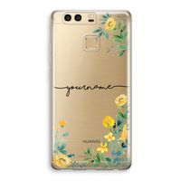 Gele bloemen: Huawei P9 Transparant Hoesje