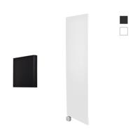 Electrische Wifi Radiator Sanicare HPW Carini Denso 180x40 cm Mat Wit Met Thermostaat Zilver Linksonder