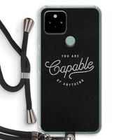 Capable: Pixel 5 Transparant Hoesje met koord