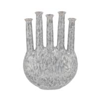 Daan Kromhout Vaas inga jahra grijs 38 cm | 2 stuks