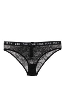 DSQUARED2 culotte Be Icon en dentelle - Noir