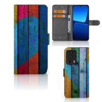 Xiaomi 13 Lite | Book Style Case | Wood Heart - Cadeau voor je Vriend