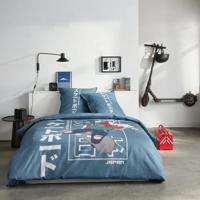 Beddengoedset - TODAY - JAVA - 2 personen - 240x220 cm - Katoen - Japanse print - Blauw