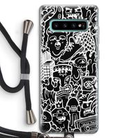 Vexx Black Mixtape: Samsung Galaxy S10 Plus Transparant Hoesje met koord