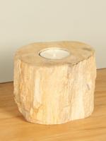 Waxinelichtje versteend hout nr. 24