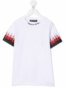Vision Of Super Kids t-shirt à imprimé flamme - Blanc