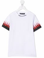 Vision Of Super Kids t-shirt à imprimé flamme - Blanc