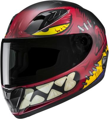 HJC Y10 Frank, Kinder motorhelm, Rood Zwart
