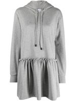 Viktor & Rolf robe-sweat à logo brodé - Gris