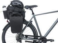Basil miles xl pro bagagedragertas - waterdicht - sportief - zwart/lime - 9-36l - mik/rt adapterplaten