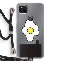 Spiegelei: Pixel 4a Transparant Hoesje met koord
