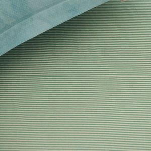 Pip Studio Duo Stripe Hoeslaken Khaki-Lits-jumeaux (180x200 cm)