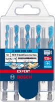 Bosch Accessoires EXPERT HEX-9 Multi Construction boorset 5 |5/6/6/7/8 mm | 5-delig - 2608900586 - thumbnail