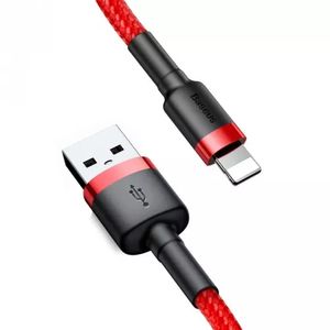 Baseus Cafule USB Lightning Kabel 2,4A 0,5m (Rood)