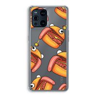 Hamburger: Oppo Find X3 Transparant Hoesje Hamburger: Oppo Find X3 Transparant Hoesje
