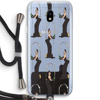 Pop Some Kim: Samsung Galaxy J3 (2017) Transparant Hoesje met koord