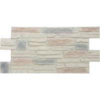 3D XL Wandpaneel Piedra Blanca Noir - Realistische Natuursteenlook. 126x59x4.4cm