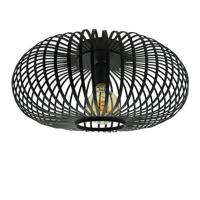 Lyora Zwarte plafondlampGabbia Rond Ø 40cm - P115