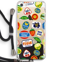 Fruitsticker: iPhone 5 / 5S / SE Transparant Hoesje met koord