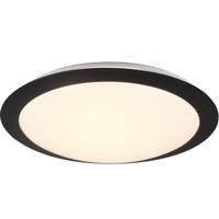LED Plafondlamp Badkamer - 12W Natuurlijk Wit 4000K - IP44 Spatwaterdicht - Mat Zwart