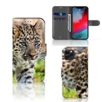 Apple iPhone 11 Pro | Telefoonhoesje | Met pasjeshouder | Baby Luipaard