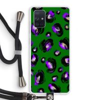 Green Cheetah: Samsung Galaxy A71 Transparant Hoesje met koord