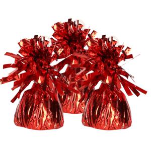 Set van 8x stuks ballon gewichtjes rood 170 gram