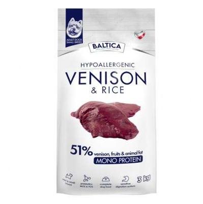 BALTICA Nutraceutic Hypoallergenic Small breeds Venison with rice - droog hondenvoer - 3kg