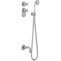 Badkraan Tres Clasic | Inbouw | Thermostaatkraan | Incl.Inbouwdeel | 2-weg | Vintage | RVS look