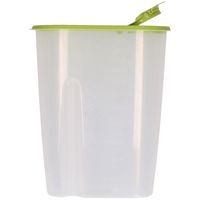 Voedselcontainer strooibus - groen - 2,2 liter - kunststof - 20 x 9,5 x 23,5 cm