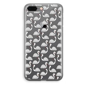 Zwanen: iPhone 8 Plus Transparant Hoesje