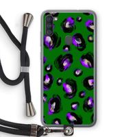 Green Cheetah: Samsung Galaxy A11 Transparant Hoesje met koord
