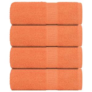 VidaXL Zeepdoekjes 4 st 30x30 cm 360 g/m² 100% katoen oranje