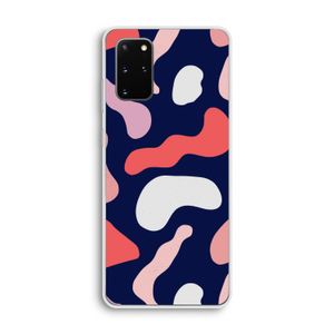 Memphis Shapes Pink: Samsung Galaxy S20 Plus Transparant Hoesje