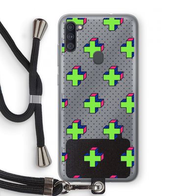 8-bit N°10: Samsung Galaxy A11 Transparant Hoesje met koord