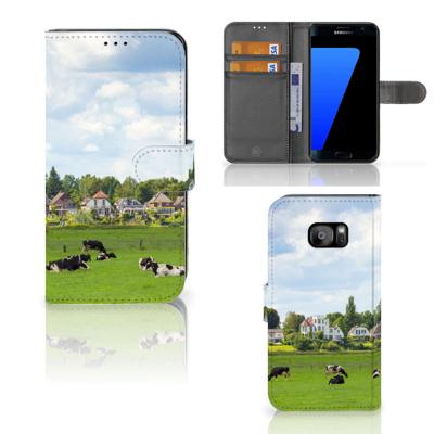 Samsung Galaxy S7 Edge | Telefoonhoesje | Met pasjeshouder | Koeien